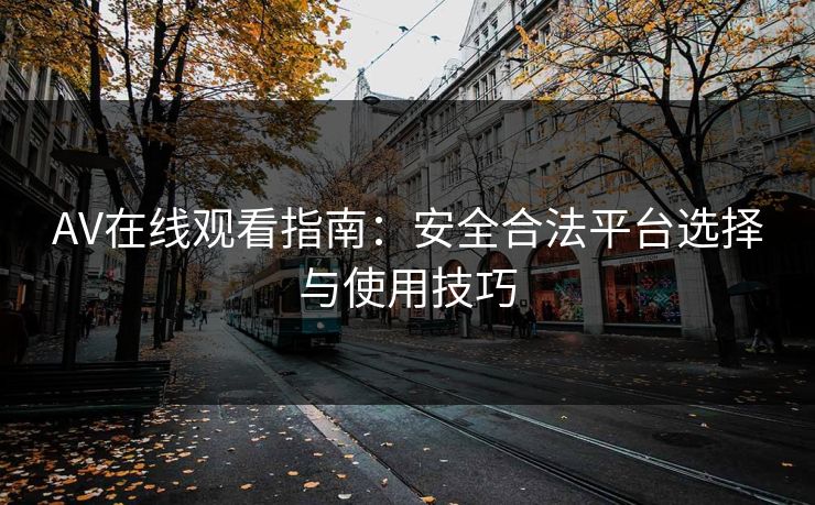AV在线观看指南：安全合法平台选择与使用技巧